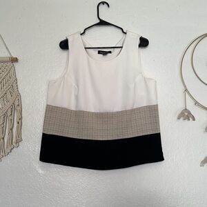 Perceptions New York size 16 black & white blouse